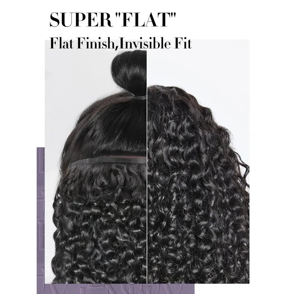 Curly Clip in Hair Extensions Human Remy Black 14Inch Natural Fullness